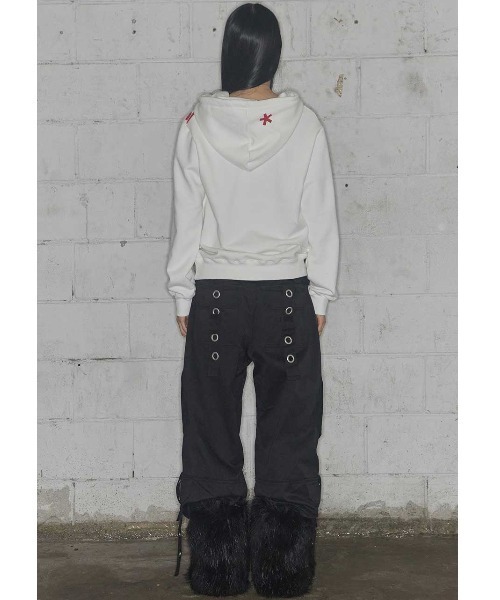FANCY CLUB(ファンシークラブ)の「A'GEM/9 × .kom 『FANCY CLUB/ファンシークラブ』 BAYWATCH HOODIE/ベイウォッチプルオーバーパーカー(パーカー・レディース・ブラック/ホワイト・FREE)」の8枚目の写真