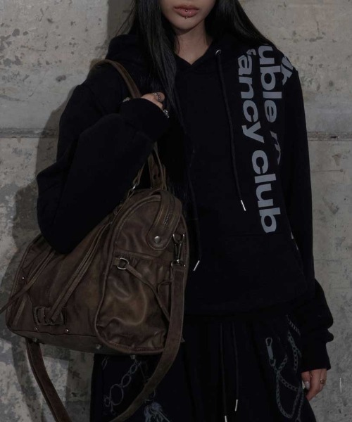 FANCY CLUB(ファンシークラブ)の「A'GEM/9 × .kom 『FANCY CLUB/ファンシークラブ』 BAYWATCH HOODIE/ベイウォッチプルオーバーパーカー(パーカー・レディース・ブラック/ホワイト・FREE)」の10枚目の写真