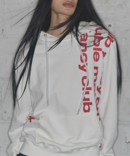 FANCY CLUB(ファンシークラブ)の「A'GEM/9 × .kom 『FANCY CLUB/ファンシークラブ』 BAYWATCH HOODIE/ベイウォッチプルオーバーパーカー(パーカー・レディース・ブラック/ホワイト・FREE)」の4枚目の写真
