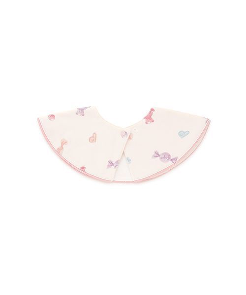 gelato pique(ジェラートピケ)の「【BABY】キャンディ柄スタイ(スタイ/よだれかけ・キッズ・グレー/ピンク・F)」の4枚目の写真