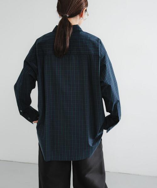 URBAN RESEARCH（アーバンリサーチ）の「new basic　BROAD BIG SHIRTS（シャツ/ブラウス・レディース・ブルー/チェック・FREE）」の12枚目の写真