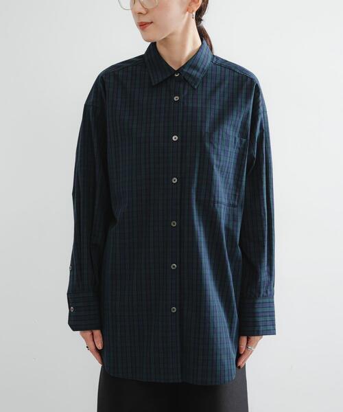 URBAN RESEARCH（アーバンリサーチ）の「new basic　BROAD BIG SHIRTS（シャツ/ブラウス・レディース・ブルー/チェック・FREE）」の15枚目の写真