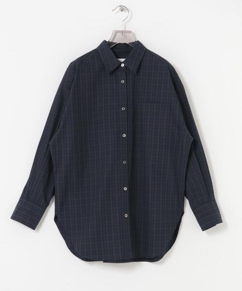 URBAN RESEARCH（アーバンリサーチ）の「new basic　BROAD BIG SHIRTS（シャツ/ブラウス・レディース・ブルー/チェック・FREE）」の18枚目の写真