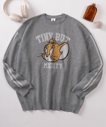 【71】【TOM&JERRY/トムとジェリー】総柄 リブライン サイドライン アソート ジャガードニット