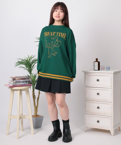 セール】【71】【TOM＆JERRY/トムとジェリー】総柄 リブライン サイド