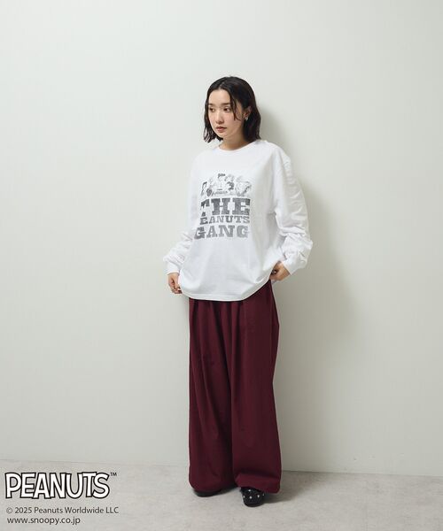 PEANUTS(ピーナッツ)の「■PEANUTS ギャングロンTEE(Tシャツ/カットソー・レディース・オフホワイト・FREE)」の3枚目の写真