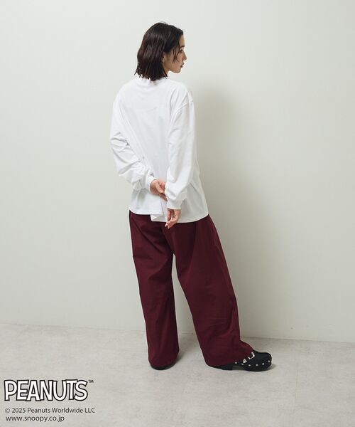 PEANUTS(ピーナッツ)の「■PEANUTS ギャングロンTEE(Tシャツ/カットソー・レディース・オフホワイト・FREE)」の5枚目の写真