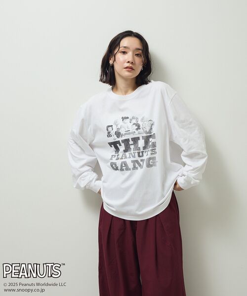 PEANUTS(ピーナッツ)の「■PEANUTS ギャングロンTEE(Tシャツ/カットソー・レディース・オフホワイト・FREE)」の6枚目の写真