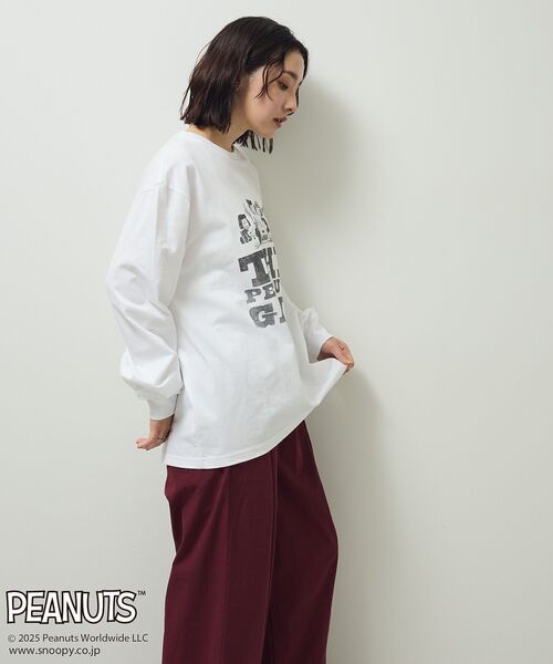 PEANUTS(ピーナッツ)の「■PEANUTS ギャングロンTEE(Tシャツ/カットソー・レディース・オフホワイト・FREE)」の7枚目の写真