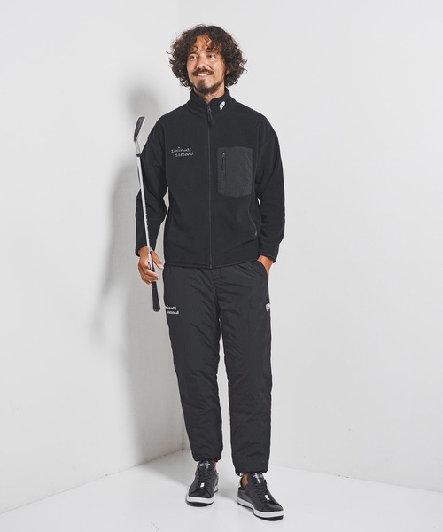 1minute 1second（ワンミニットワンセカンド）の「mj11158-microfleece zip jacket with 1M1S chenille embroidered patch フリースジャケット(1M25F280)（その他アウター・メンズ・ネイビー/ブラック・XXL/XL/L/M）」の11枚目の写真