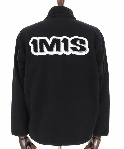 1minute 1second（ワンミニットワンセカンド）の「mj11158-microfleece zip jacket with 1M1S chenille embroidered patch フリースジャケット(1M25F280)（その他アウター・メンズ・ネイビー/ブラック・XXL/XL/L/M）」の18枚目の写真