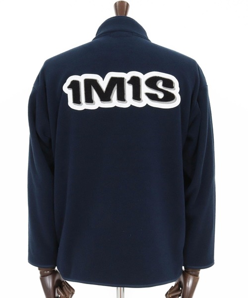 1minute 1second（ワンミニットワンセカンド）の「mj11158-microfleece zip jacket with 1M1S chenille embroidered patch フリースジャケット(1M25F280)（その他アウター・メンズ・ネイビー/ブラック・XXL/XL/L/M）」の19枚目の写真