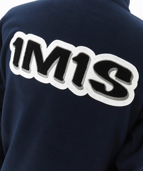 1minute 1second（ワンミニットワンセカンド）の「mj11158-microfleece zip jacket with 1M1S chenille embroidered patch フリースジャケット(1M25F280)（その他アウター・メンズ・ネイビー/ブラック・XXL/XL/L/M）」の22枚目の写真