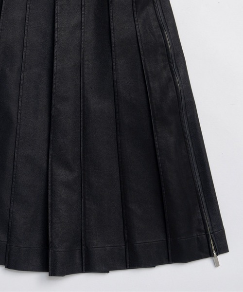 MAISON SPECIAL（メゾンスペシャル）の「Vegan Leather Midi-length Skirt / ヴィーガンレザーミモレスカート（スカート・レディース・ブラック/ブラウン・38/36）」の12枚目の写真