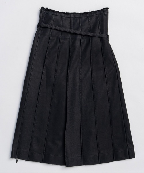 Vegan Leather Midi-length Skirt / ヴィーガンレザーミモレスカート