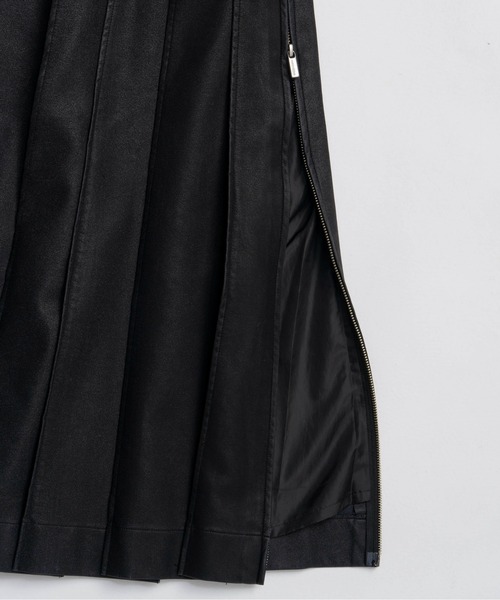 MAISON SPECIAL（メゾンスペシャル）の「Vegan Leather Midi-length Skirt / ヴィーガンレザーミモレスカート（スカート・レディース・ブラック/ブラウン・38/36）」の13枚目の写真