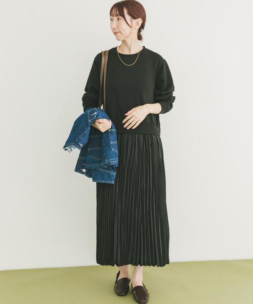 あいあい☆　ビアッジョブルー♡　プリーツドッキングワンピース☆ セール】プリーツドッキングワンピース（ワンピース）｜ITEMS