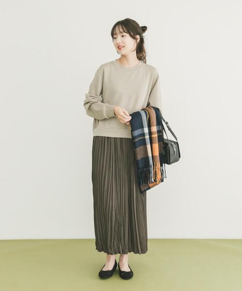 ITEMS URBANRESEARCH(アイテムズ アーバンリサーチ)の「プリーツドッキングワンピース(ワンピース・レディース・グレー系その他/ブラック・FREE)」の15枚目の写真