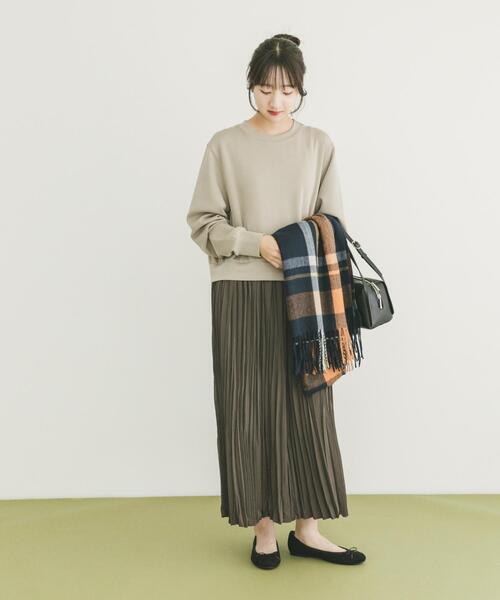 ITEMS URBANRESEARCH(アイテムズ アーバンリサーチ)の「プリーツドッキングワンピース(ワンピース・レディース・グレー系その他/ブラック・FREE)」の17枚目の写真