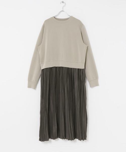 ITEMS URBANRESEARCH(アイテムズ アーバンリサーチ)の「プリーツドッキングワンピース(ワンピース・レディース・グレー系その他/ブラック・FREE)」の18枚目の写真