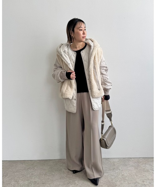 LHELBIE(レルビエ)の「マルチウェイセットコート(その他アウター・レディース・カーキ/ライトベージュ/ブラック・M)」の22枚目の写真