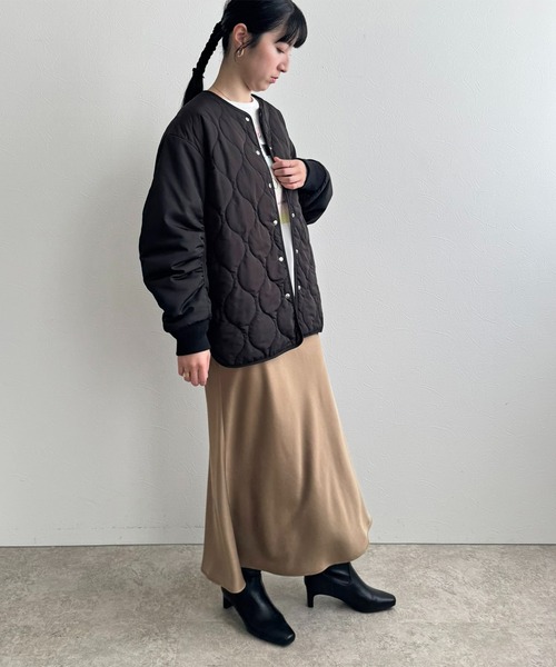 LHELBIE(レルビエ)の「マルチウェイセットコート(その他アウター・レディース・カーキ/ライトベージュ/ブラック・M)」の12枚目の写真