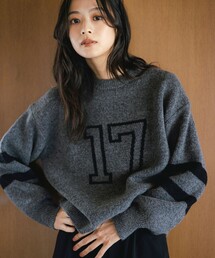 B:MING by BEAMS | ナンバー ニット (手洗い可)(ニット/セーター)