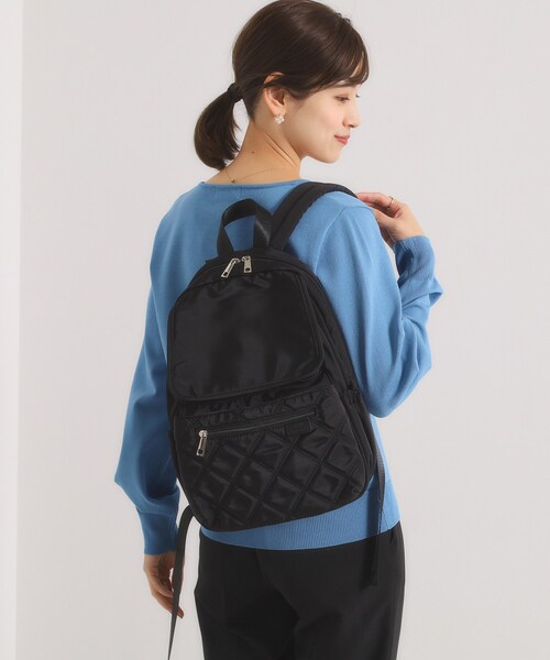 ITS'DEMO（イッツデモ）の「【10ポケット／A4】収納アドバイザーキルトリュック（バックパック/リュック・レディース・カーキ/ブラック/ナチュラル・00）」の15枚目の写真