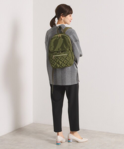 ITS'DEMO（イッツデモ）の「【10ポケット／A4】収納アドバイザーキルトリュック（バックパック/リュック・レディース・カーキ/ブラック/ナチュラル・00）」の18枚目の写真