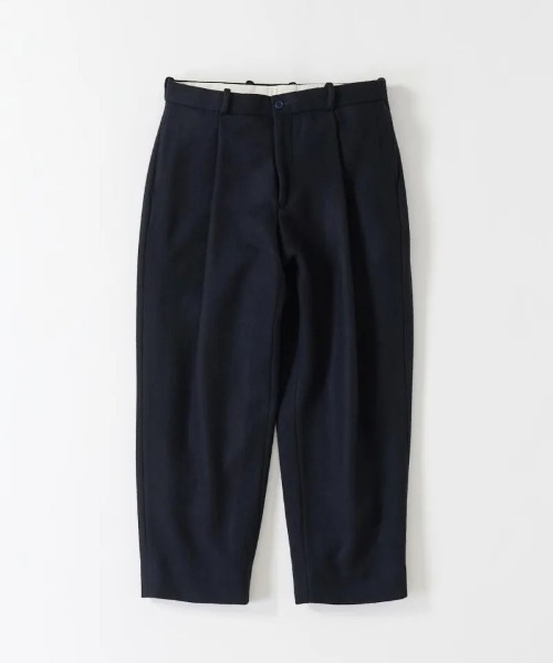 NECESSARY or UNNECESSARY(ネセサリーオアアンネセサリー)の「【NECESSARY OR UNNECESSARY】SCHOOL MELTON(スラックス・メンズ・ネイビー・2)」の1枚目の写真