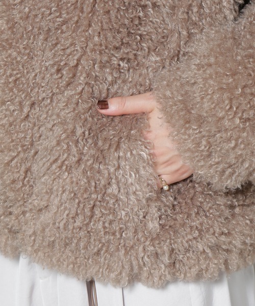 セール】カーリーファースタンドブルゾン（ブルゾン）｜NANO universe