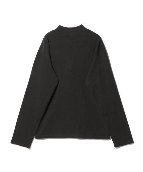 ESTNATION(エストネーション)の「ESTNATION / コットンフライス モックネックカットソー(Tシャツ/カットソー・メンズ・ホワイト/ブラック・MEDIUM/LARGE/X-LARGE)」の3枚目の写真