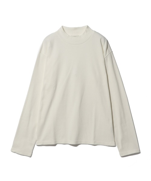 ESTNATION(エストネーション)の「ESTNATION / コットンフライス モックネックカットソー(Tシャツ/カットソー・メンズ・ホワイト/ブラック・MEDIUM/LARGE/X-LARGE)」の14枚目の写真