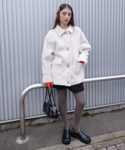 Bab（バブ）の「スクエアボストンバッグ（ボストンバッグ・レディース・ブラック/ブラウン・ONESIZE）」の8枚目の写真