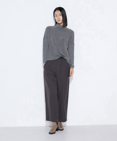 K.T KIYOKO TAKASE（キヨコタカセ）の「ウールブークレー  ボトルネックプルオーバー（Tシャツ/カットソー・レディース・トップグレー/グレー系その他/ブルー系その他/キナリ・9号）」の20枚目の写真