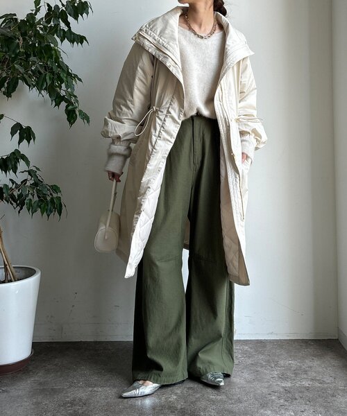 DouDou（ドゥドゥ）の「【WEB限定】ヴィンテージクロスロングコート（その他アウター・レディース・キャメル/グレイッシュベージュ・FREE）」の6枚目の写真