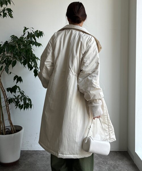 DouDou（ドゥドゥ）の「【WEB限定】ヴィンテージクロスロングコート（その他アウター・レディース・キャメル/グレイッシュベージュ・FREE）」の12枚目の写真