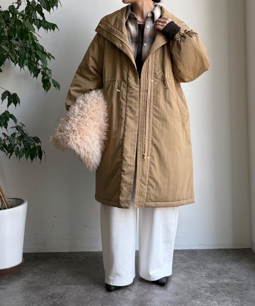 DouDou（ドゥドゥ）の「【WEB限定】ヴィンテージクロスロングコート（その他アウター・レディース・キャメル/グレイッシュベージュ・FREE）」の13枚目の写真