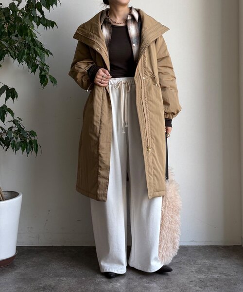 DouDou（ドゥドゥ）の「【WEB限定】ヴィンテージクロスロングコート（その他アウター・レディース・キャメル/グレイッシュベージュ・FREE）」の15枚目の写真