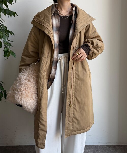 DouDou（ドゥドゥ）の「【WEB限定】ヴィンテージクロスロングコート（その他アウター・レディース・キャメル/グレイッシュベージュ・FREE）」の18枚目の写真