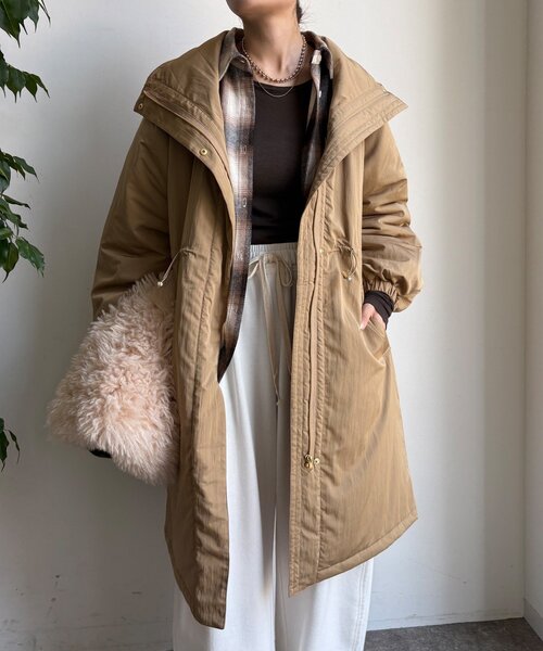 DouDou（ドゥドゥ）の「【WEB限定】ヴィンテージクロスロングコート（その他アウター・レディース・キャメル/グレイッシュベージュ・FREE）」の19枚目の写真