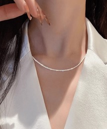 Vini（ヴィニ）の「【Vini】ラインストーン ネックレス（ネックレス）」