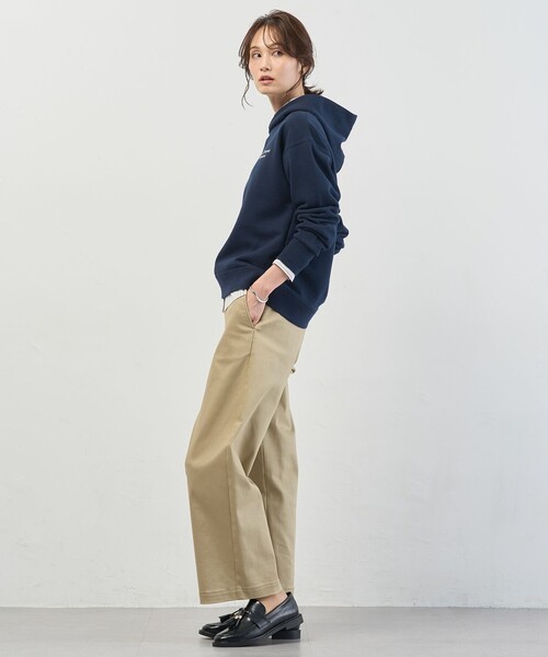 J.PRESS（ジェイプレス）の「【WEB限定】ロゴ裏毛 パーカー（パーカー・レディース・ふじ色系/サックスブルー系/ベージュ系/ネイビー系/グレー系・T13）」の7枚目の写真