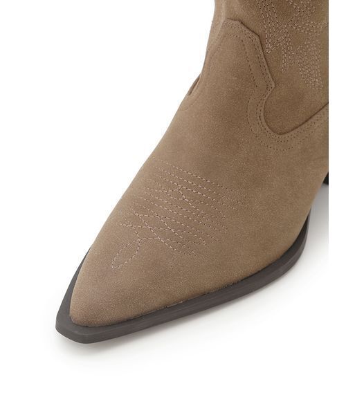 Mila Owen(ミラオーウェン)の「ウエスタンショートブーツ(ブーツ・レディース・ダークブラウン/ベージュ/ブラック・36/37/38)」の9枚目の写真