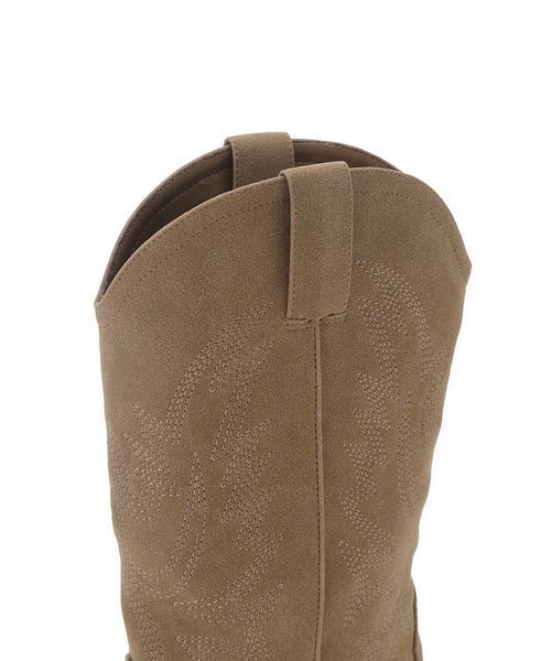 Mila Owen(ミラオーウェン)の「ウエスタンショートブーツ(ブーツ・レディース・ダークブラウン/ベージュ/ブラック・36/37/38)」の10枚目の写真
