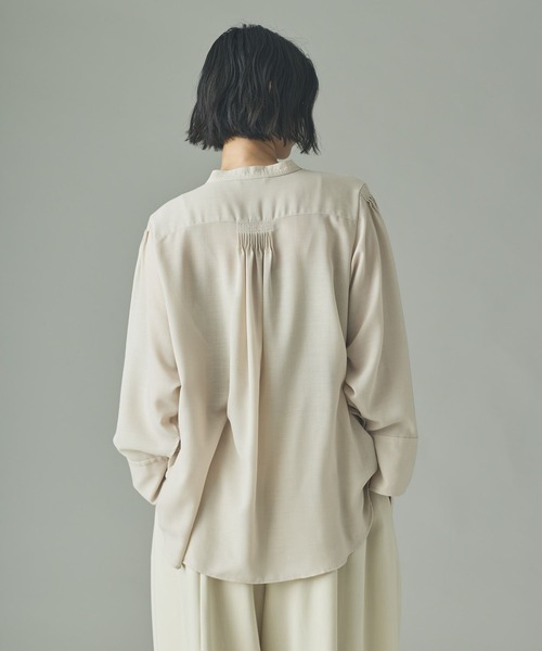 Curensology(カレンソロジー)/ウールMIXビエラフリルブラウス（シャツ