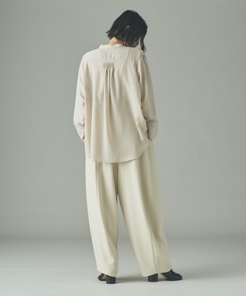 Curensology(カレンソロジー)/ウールMIXビエラフリルブラウス（シャツ