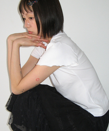 RAW EDGE PUFF T SHIRT WHITE