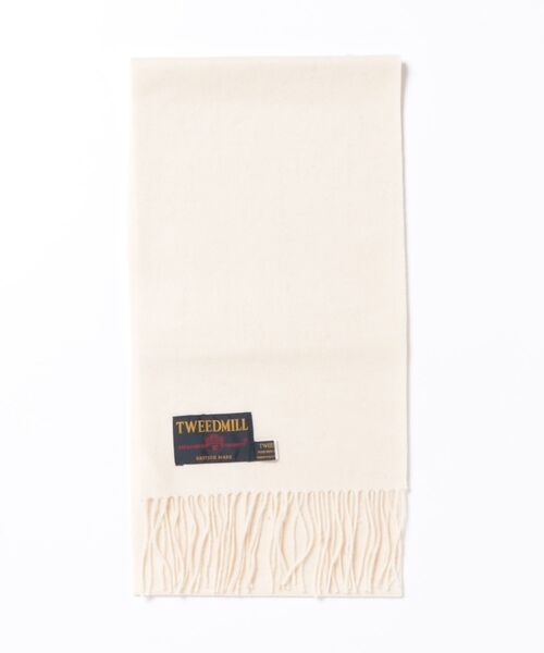 TWEED MILL（ツイードミル）の「【TWEEDMILL】大判ストール　ウール　チェック　 25x190cm　イギリス製（マフラー・レディース・グレー/クリーム/ブラック/チェック/ブラウン・FREE）」の6枚目の写真