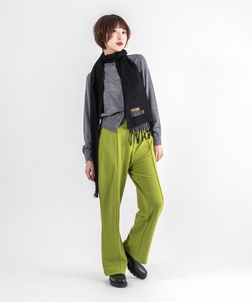 TWEED MILL（ツイードミル）の「【TWEEDMILL】大判ストール　ウール　チェック　 25x190cm　イギリス製（マフラー・レディース・グレー/クリーム/ブラック/チェック/ブラウン・FREE）」の18枚目の写真